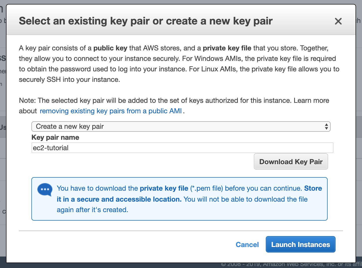 Instance create