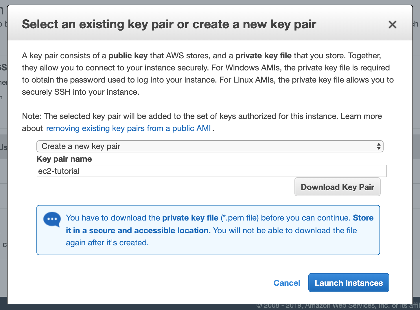 Update instance